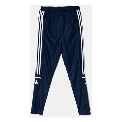 Dětské tepláky adidas Performance tmavomodrá barva, vzorované, JD4799