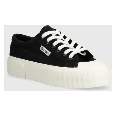 Tenisky Superga 2631 STRIPE PLATFORM dámské, bílá barva, S5111SW