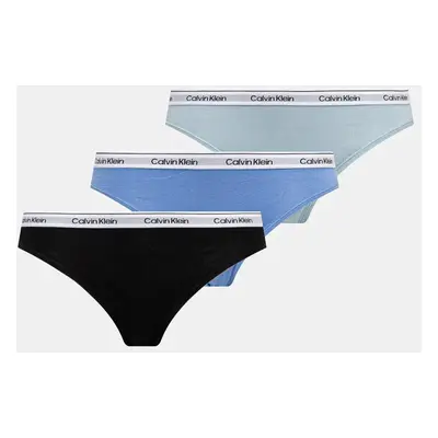 Kalhotky Calvin Klein Underwear 3-pack modrá barva, 000QD5207E