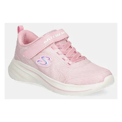 Dětské sneakers boty Skechers WAVE 92 růžová barva, 303557L