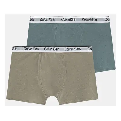 Dětské boxerky Calvin Klein Underwear 2-pack zelená barva, B70B700506