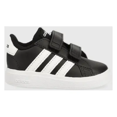 Dětské sneakers boty adidas GRAND COURT černá barva