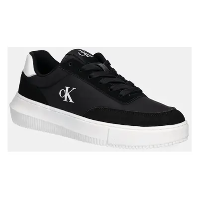 Sneakers boty Calvin Klein Jeans CHUNKY CUPSOLE LOW MIX IN černá barva, YW0YW01768