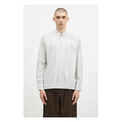 Bavlněná košile Universal Works modrá barva, regular, s límečkem button-down, 31553