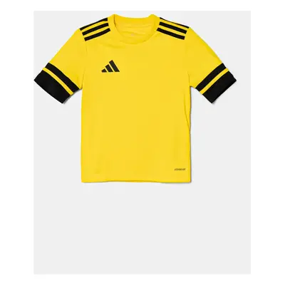 Dětské tričko adidas Performance žlutá barva, s aplikací, JJ0056