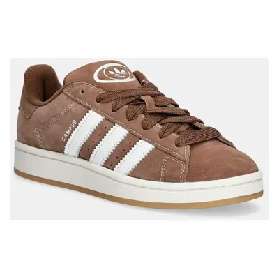 Semišové sneakers boty adidas Originals Campus 00s hnědá barva, JS2760