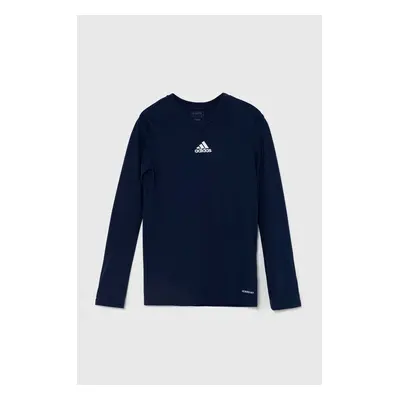 Dětské tričko s dlouhým rukávem adidas Performance TEAM BASE TEE tmavomodrá barva, s potiskem, G