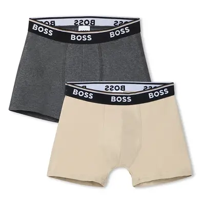 Dětské boxerky BOSS 2-pack béžová barva, J51748