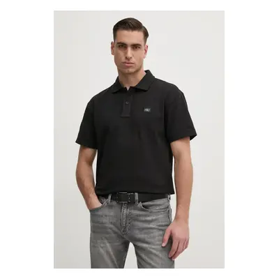 Polo tričko Calvin Klein Jeans černá barva, J30J327040