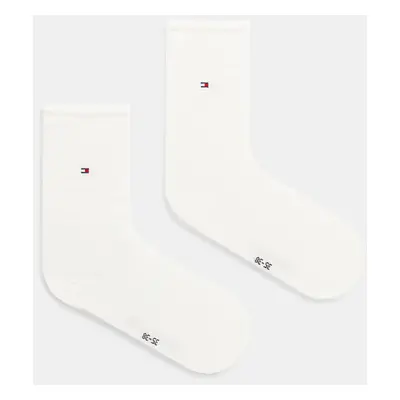 Ponožky Tommy Hilfiger 2-pack dámské, béžová barva, 100001494