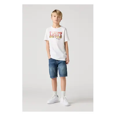 Dětské riflové kraťasy Levi's NEW 511 SLIM FIT DENIM SHORT modrá barva, nastavitelný pas, 9EM374