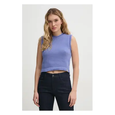 Vesta Calvin Klein Jeans fialová barva, J20J225226