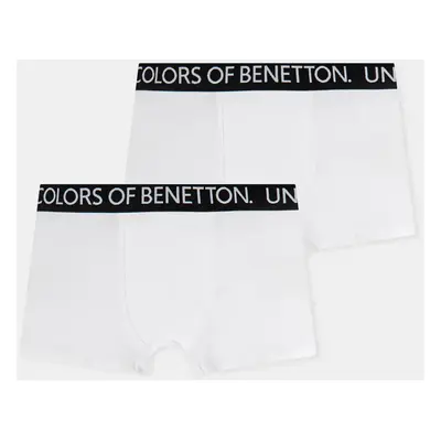 Dětské boxerky United Colors of Benetton 2-pack bílá barva, 3OP80X230