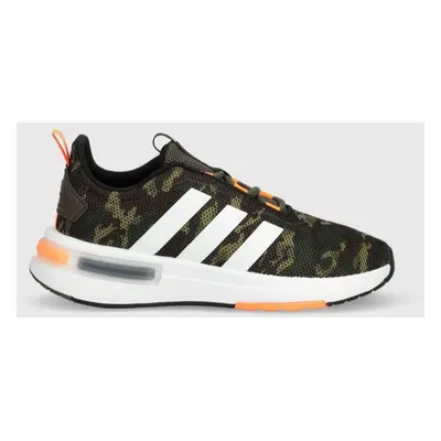 Dětské sneakers boty adidas RACER TR23 K zelená barva