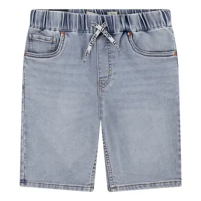 Dětské riflové kraťasy Levi's LVB SKINNY DOBBY SHORT modrá barva