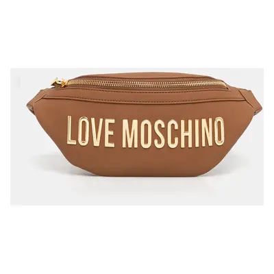 Ledvinka Love Moschino hnědá barva, JC4195PP1