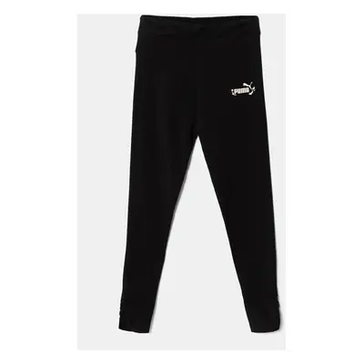 Dětské legíny Puma FLAMING LOVE Leggings černá barva, s potiskem, 685110