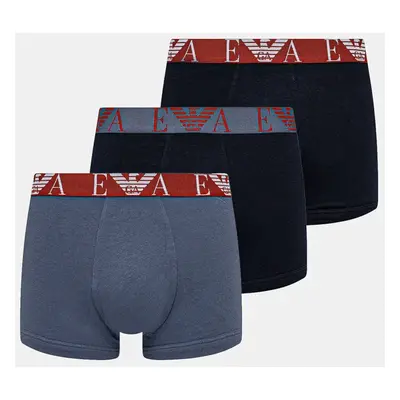 Boxerky Emporio Armani Underwear 3-pack pánské, červená barva, EM000259 AF10778