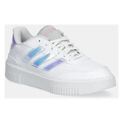 Sneakers boty adidas Courtblock Bold bílá barva, JI2205