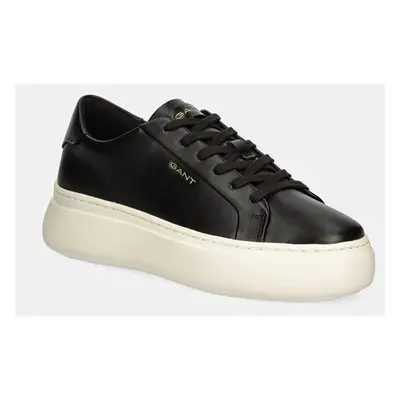 Kožené sneakers boty Gant Jennise černá barva, 29531662 G00