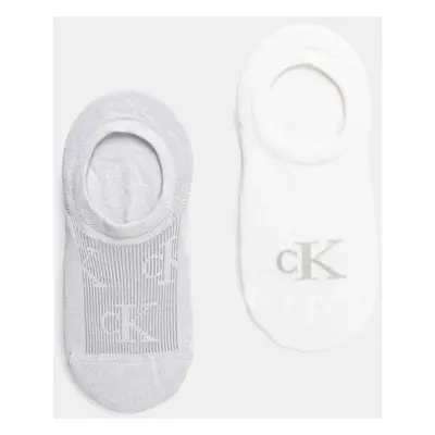 Ponožky Calvin Klein Jeans 2-pack dámské, šedá barva, 701231402