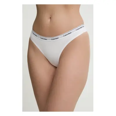 Tanga Calvin Klein Underwear černá barva, 000QD5043E