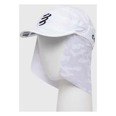 Kšiltovka Compressport Ice Cap Sun Shade bílá barva, vzorovaná, CU00076B