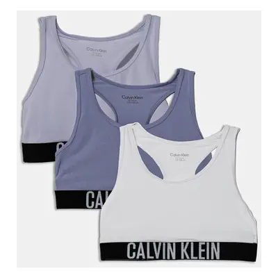 Dětská sportovní podprsenka Calvin Klein Underwear 3-pack fialová barva, G80G800745