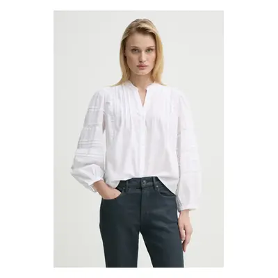 Bavlněná košile Levi's MANDY LS BLOUSE bílá barva, regular, 001HN