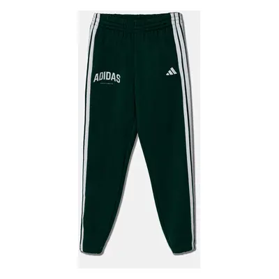 Dětské tepláky adidas zelená barva, s aplikací, JM2445