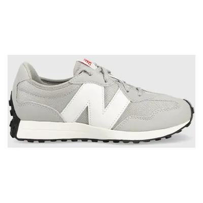 Dětské sneakers boty New Balance GS327CGW šedá barva