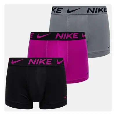 Boxerky Nike 3-pack pánské, růžová barva, 0000KE1156