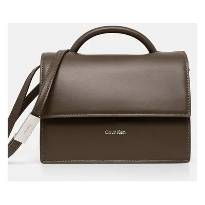 Kabelka Calvin Klein hnědá barva, K60K613162