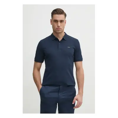 Polo tričko Calvin Klein tmavomodrá barva, K10K111196