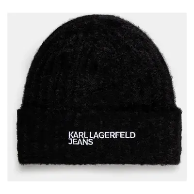 Čepice Karl Lagerfeld Jeans černá barva, 246J3406