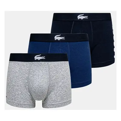 Boxerky Lacoste 3-pack pánské, tmavomodrá barva, 5H1291