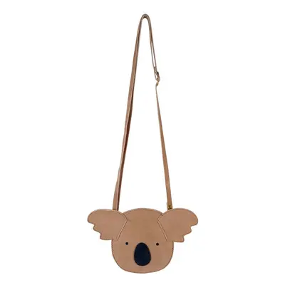 Dětská kožená kabelka Donsje Britta Classic Purse Koala béžová barva, 5001006