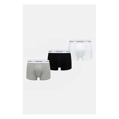 Boxerky Calvin Klein Underwear 3-pack pánské, šedá barva, LV00NB4392