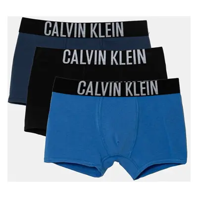 Dětské boxerky Calvin Klein Underwear 3-pack modrá barva, B70B700510