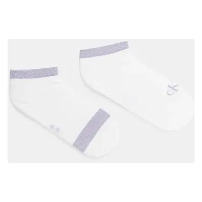 Ponožky Calvin Klein Jeans 2-pack dámské, fialová barva, 701230600