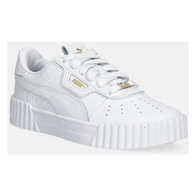 Sneakers boty Puma Carina 3.0 Luxe bílá barva, 400724