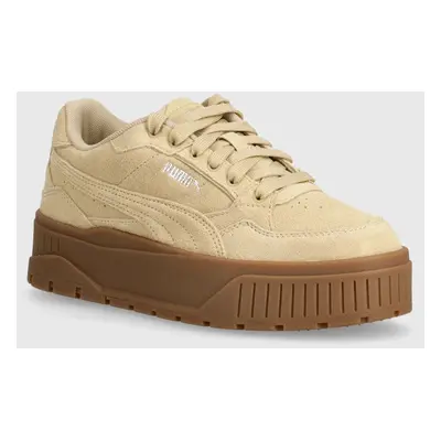 Semišové sneakers boty Puma Karmen II Idol SD béžová barva, 397462