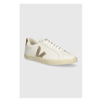 Kožené sneakers boty Veja Esplar Logo Leather bílá barva, EO0202490