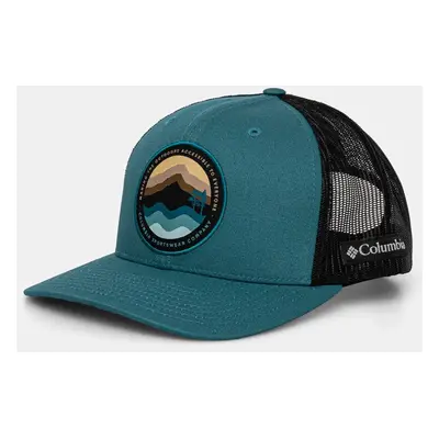 Kšiltovka Columbia Mesh Snap Back zelená barva, s aplikací, 1652541