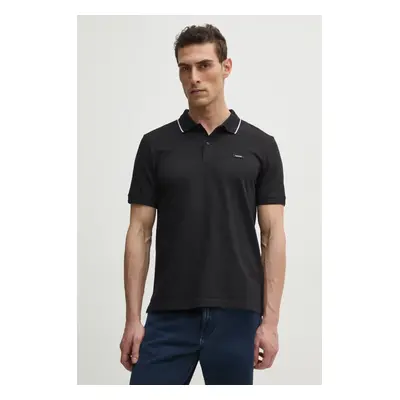 Polo tričko Calvin Klein černá barva, K10K114141