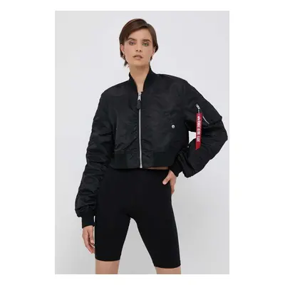 Bomber bunda Alpha Industries MA-1 BOXY WMN černá barva, přechodná