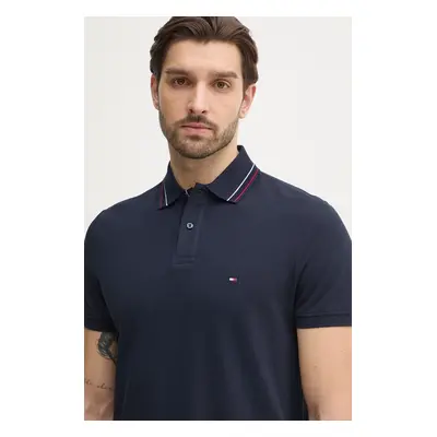 Polo tričko Tommy Hilfiger tmavomodrá barva, MW0MW38459