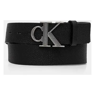 Kožený pásek Calvin Klein Jeans pánský, černá barva, K50K512088