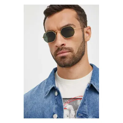 Sluneční brýle Ray-Ban OCTAGONAL zelená barva, 0RB3556N