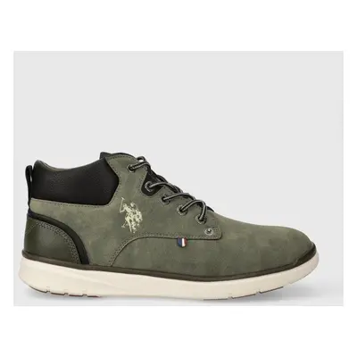 Sneakers boty U.S. Polo Assn. YGOR zelená barva, YGOR004M/CUY2